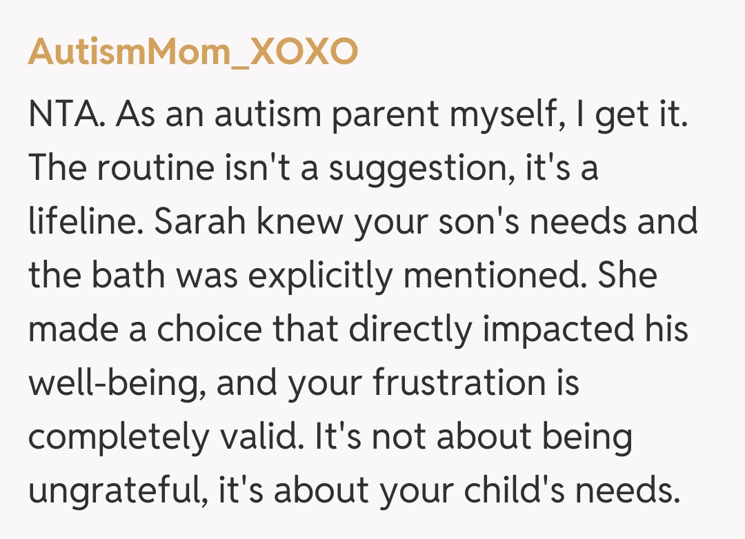 Comentariu de la AutismMom_XOXO