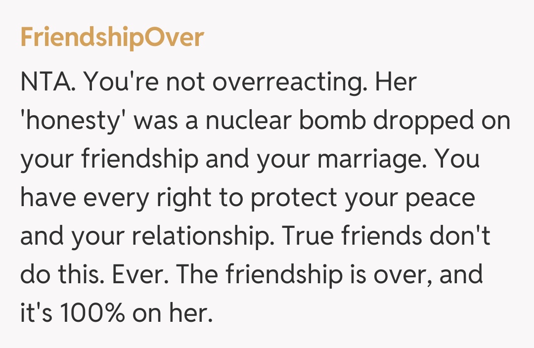 Comentariu de la FriendshipOver