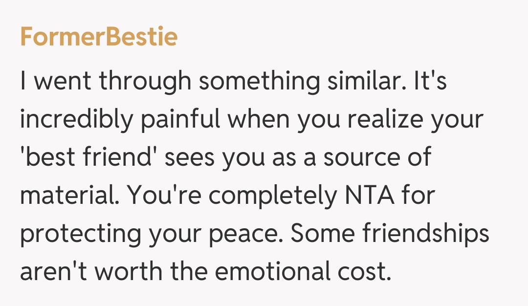 Comentariu de la FormerBestie