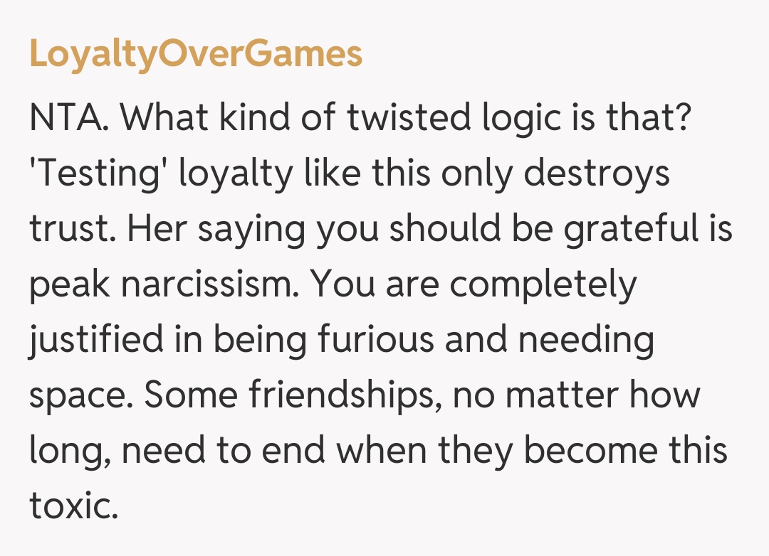 Comentariu de la LoyaltyOverGames