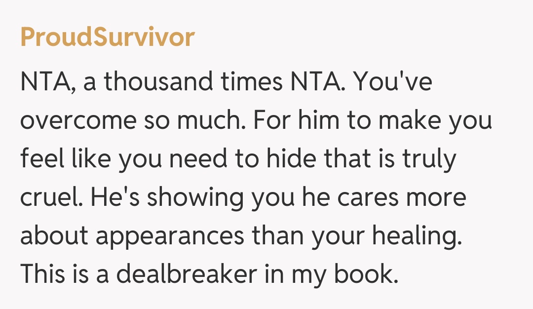 Comentariu de la ProudSurvivor