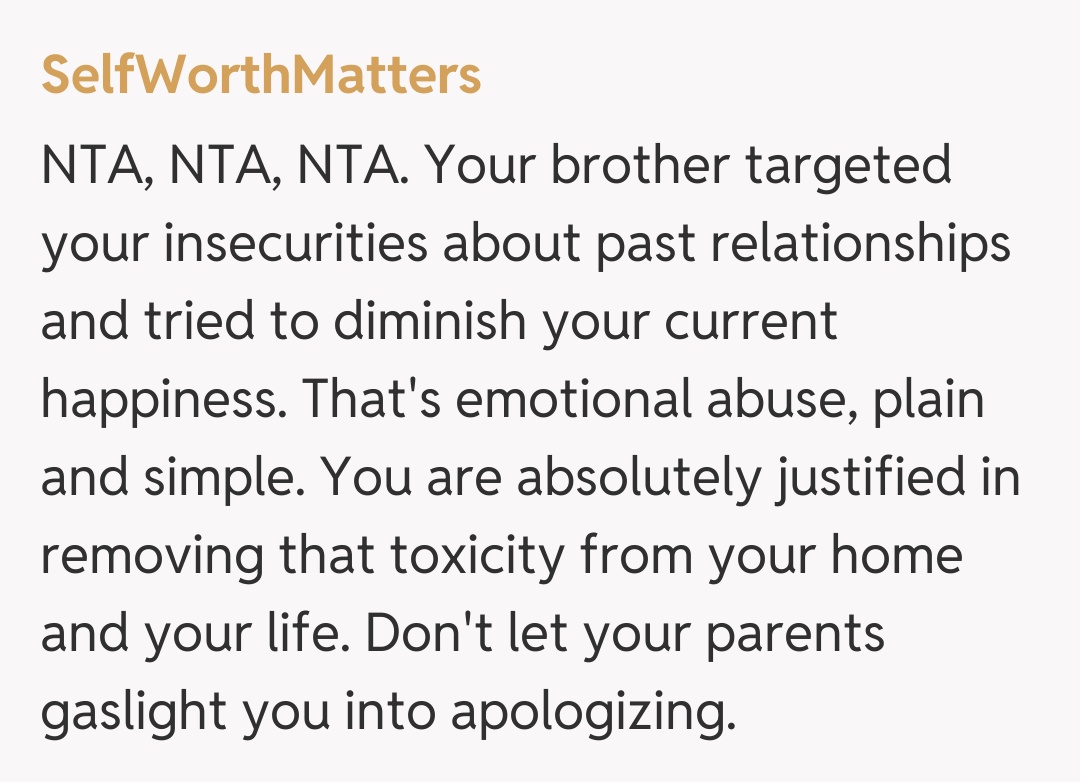 Comentariu de la SelfWorthMatters