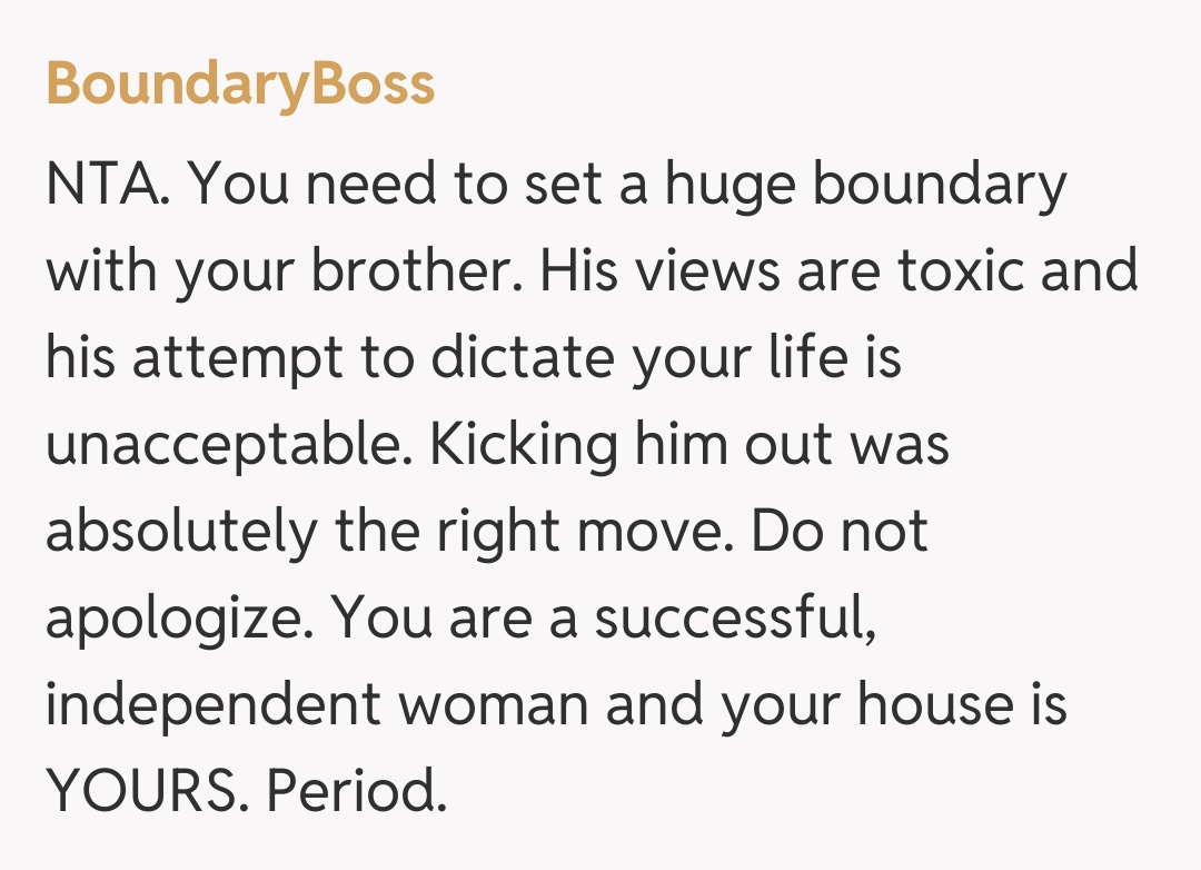Comentariu de la BoundaryBoss