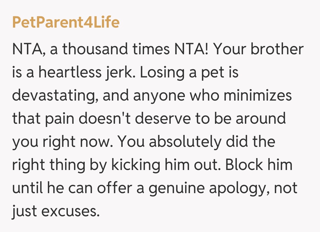 Comentariu de la PetParent4Life