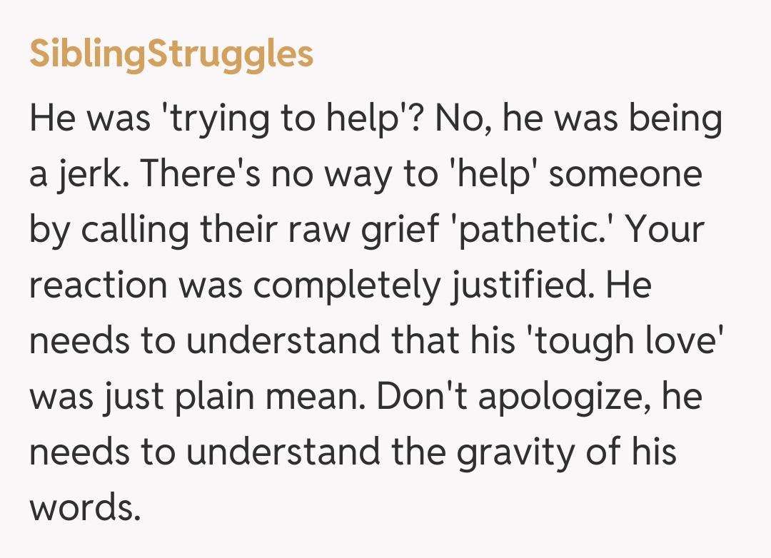 Comentariu de la SiblingStruggles