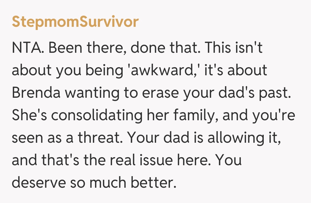 Comentariu de la StepmomSurvivor