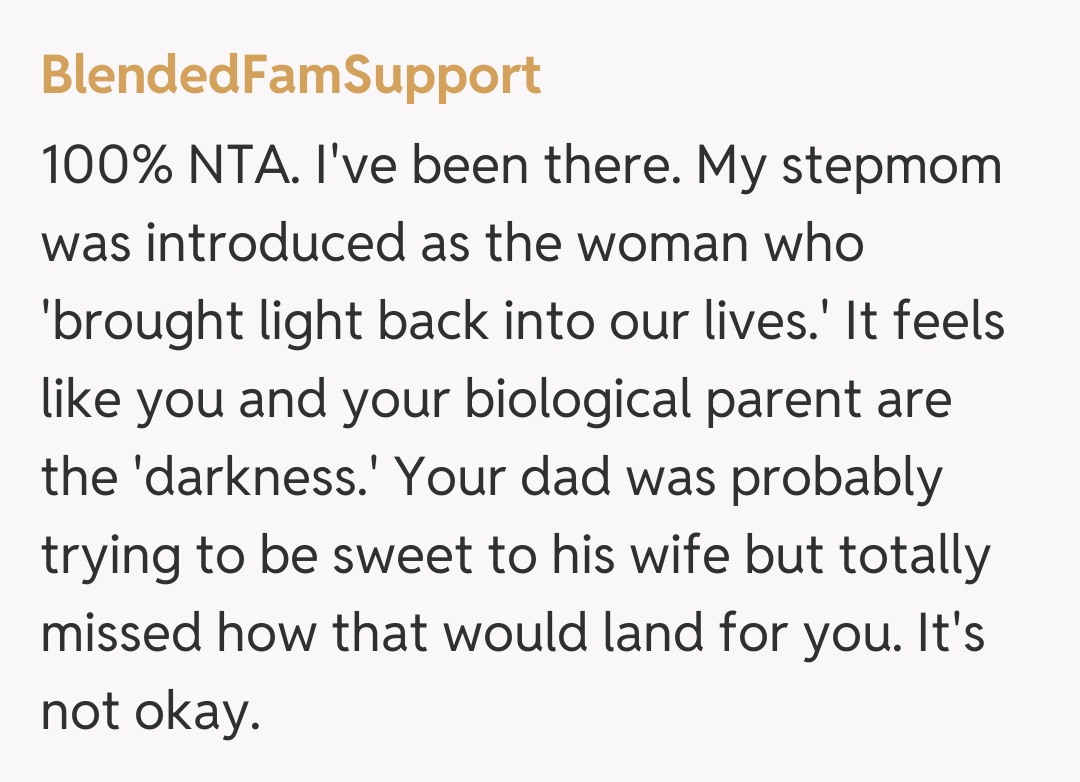 Comentariu de la BlendedFamSupport