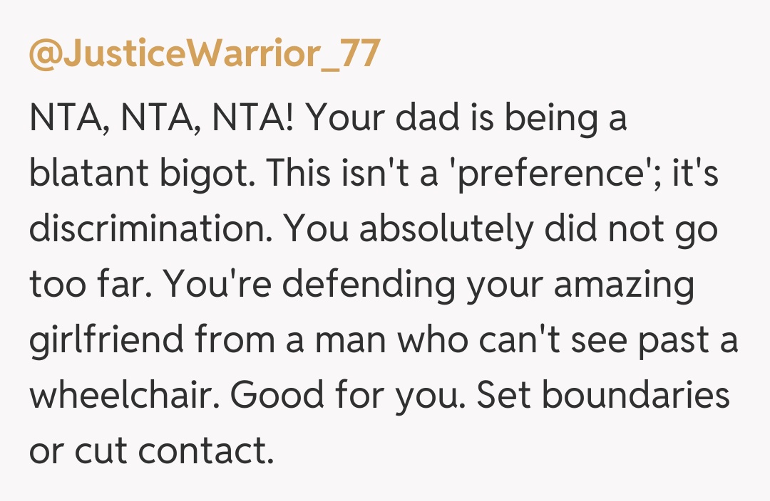 Comentariu de la @JusticeWarrior_77