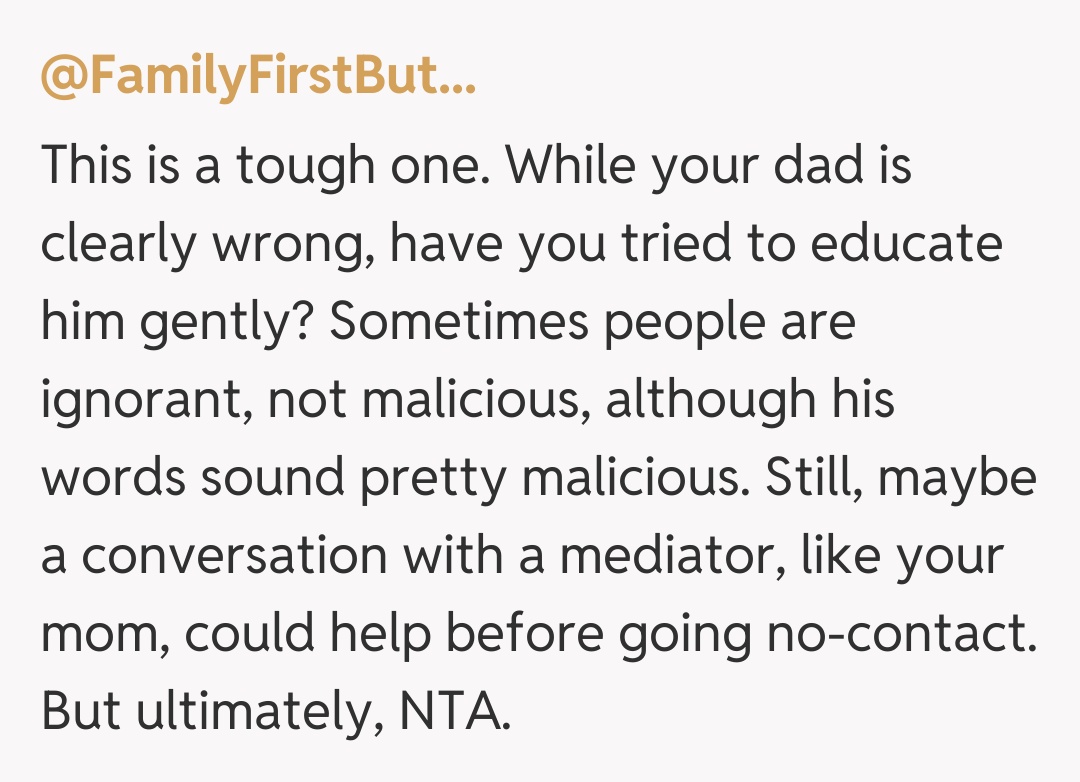 Comentariu de la @FamilyFirstBut...