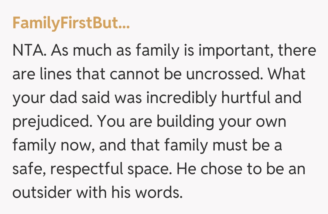 Comentariu de la FamilyFirstBut...