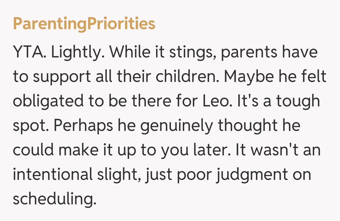 Comentariu de la ParentingPriorities