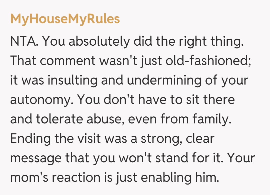 Comentariu de la MyHouseMyRules