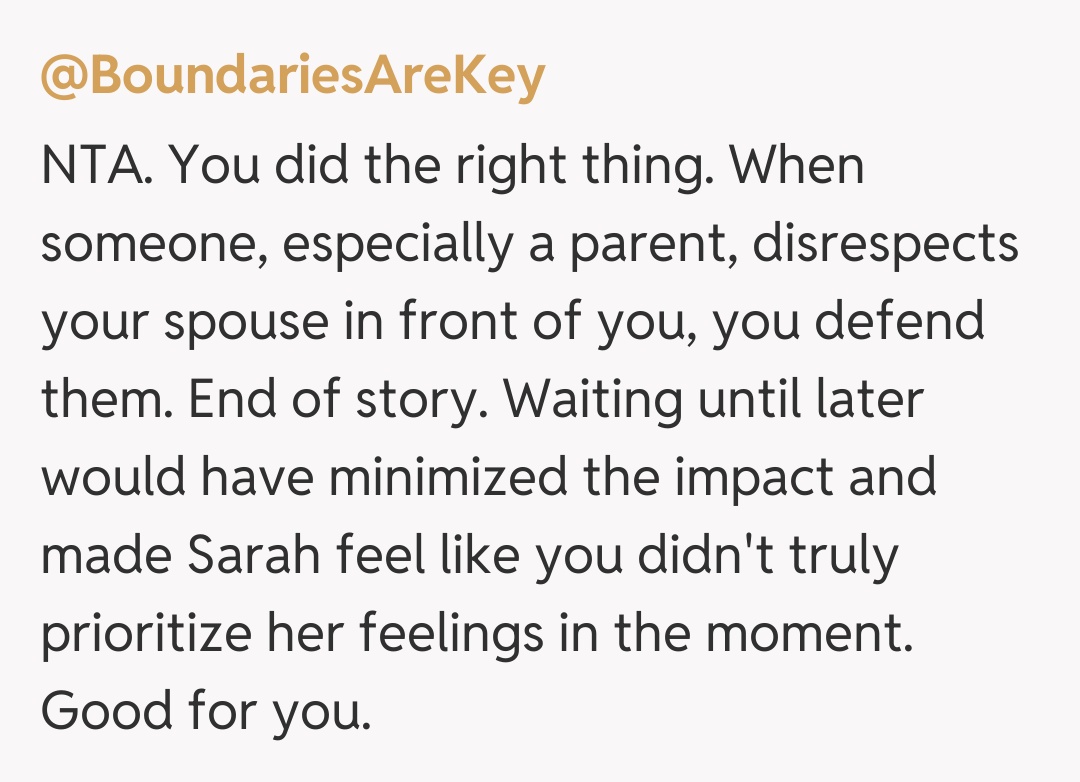 Comentariu de la @BoundariesAreKey