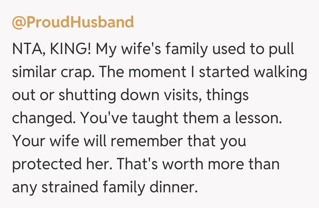 Comentariu de la @ProudHusband