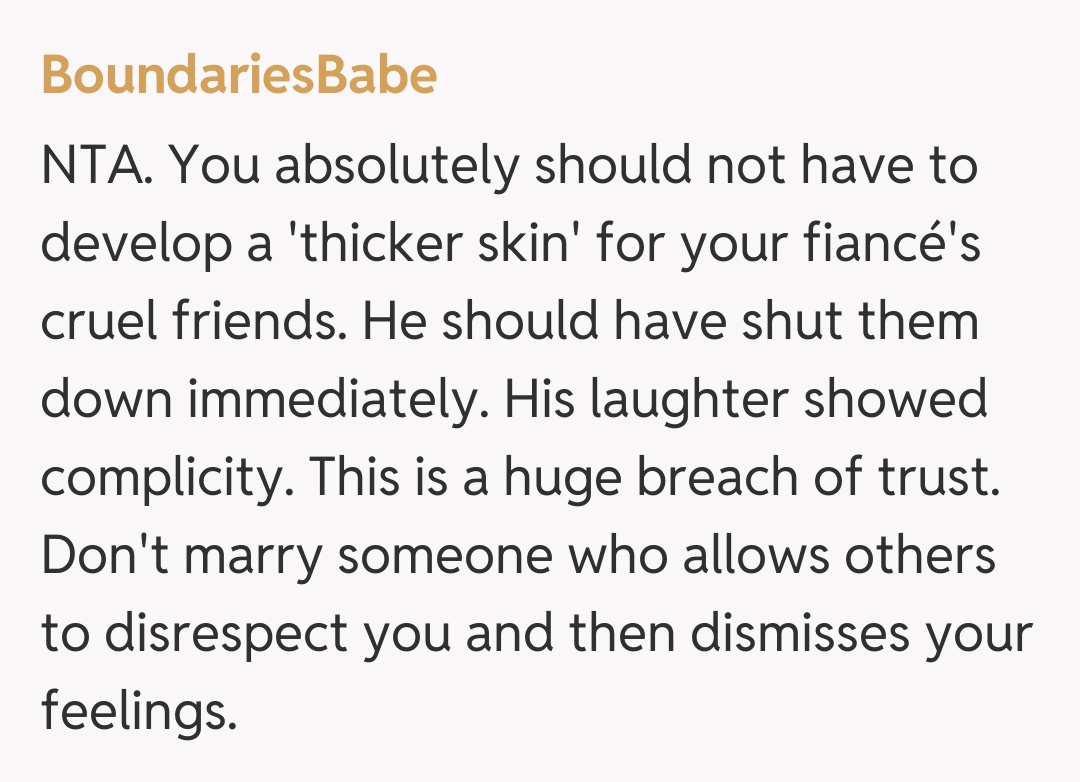 Comentariu de la BoundariesBabe