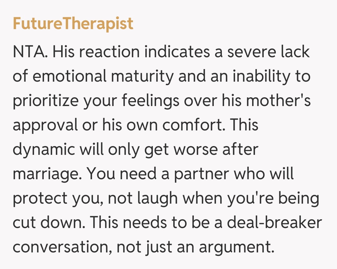 Comentariu de la FutureTherapist