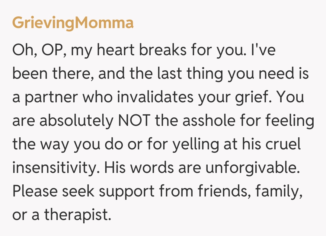 Comentariu de la GrievingMomma