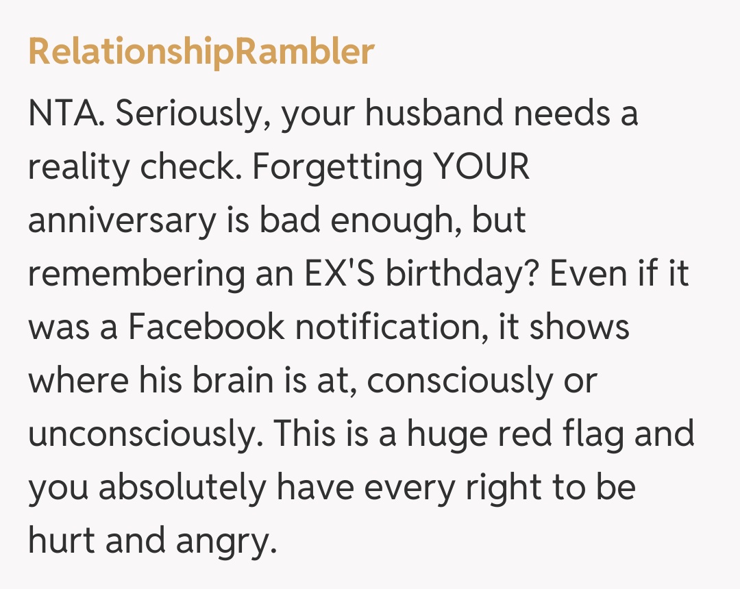 Comentariu de la RelationshipRambler