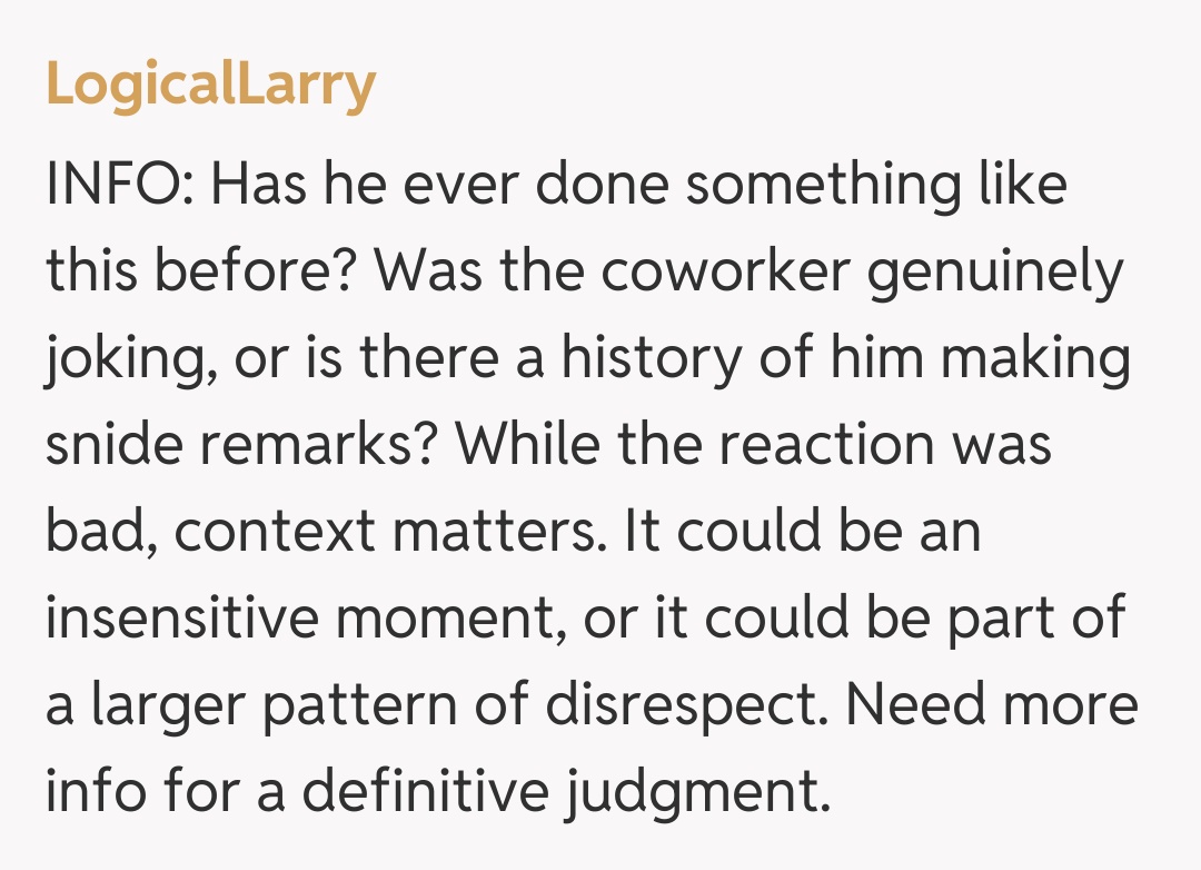 Comentariu de la LogicalLarry