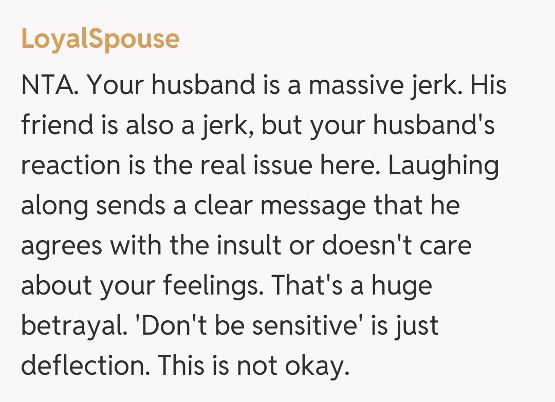 Comentariu de la LoyalSpouse