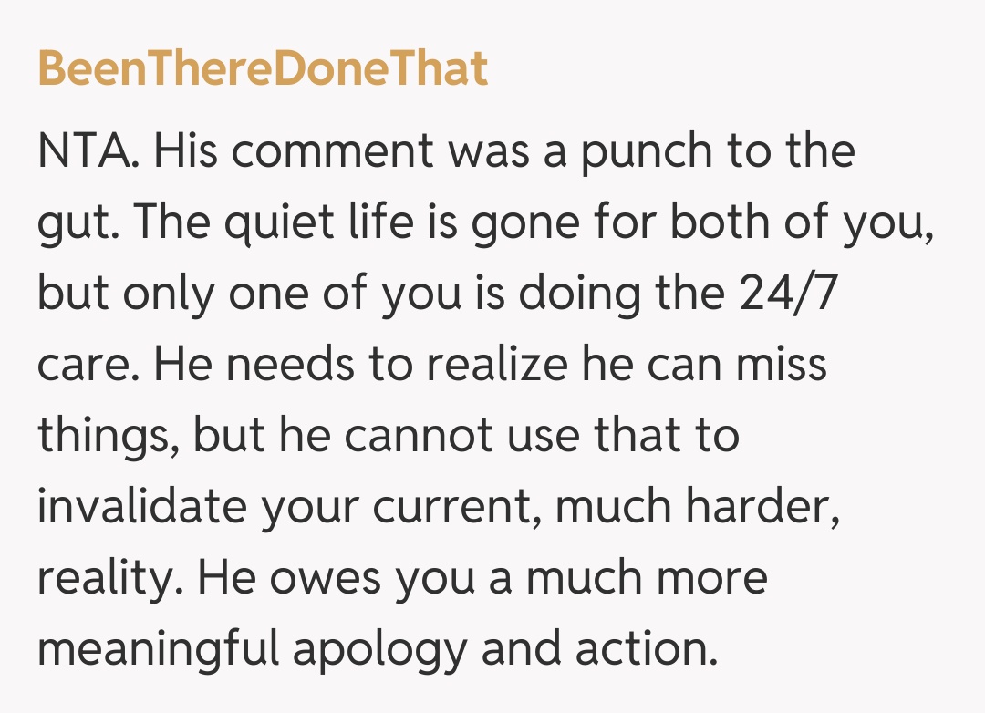 Comentariu de la BeenThereDoneThat