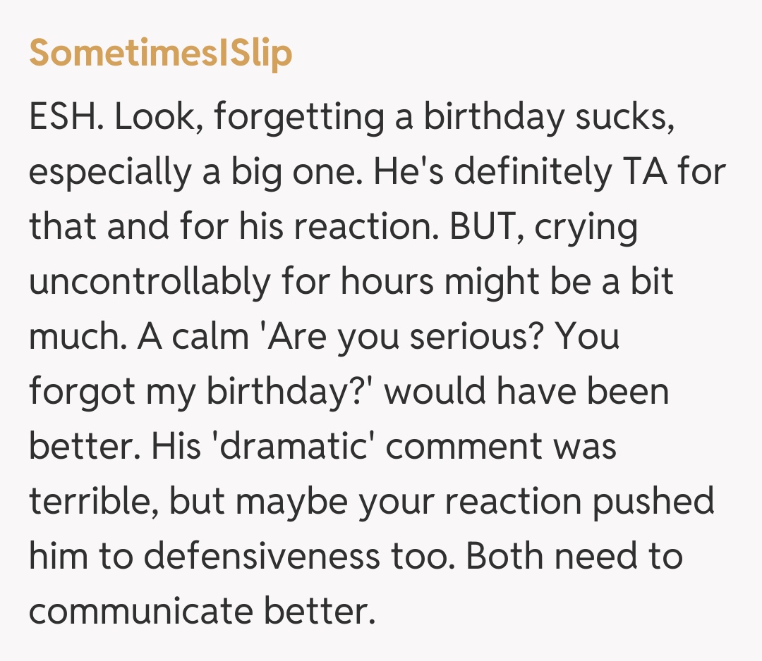 Comentariu de la SometimesISlip