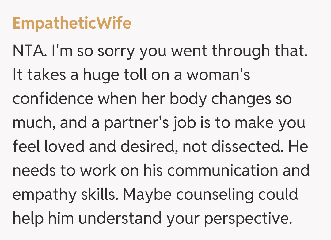 Comentariu de la EmpatheticWife