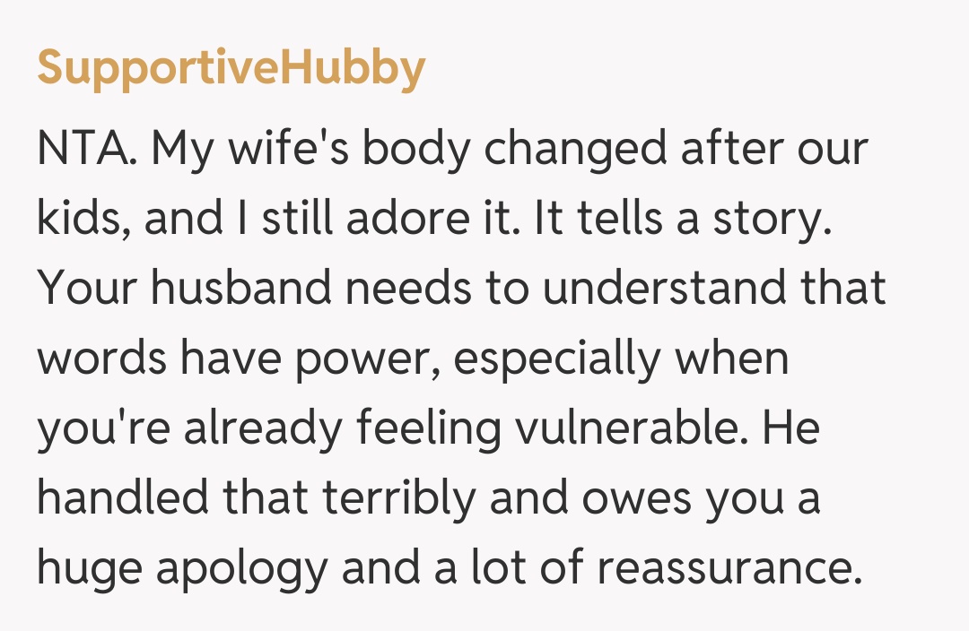 Comentariu de la SupportiveHubby