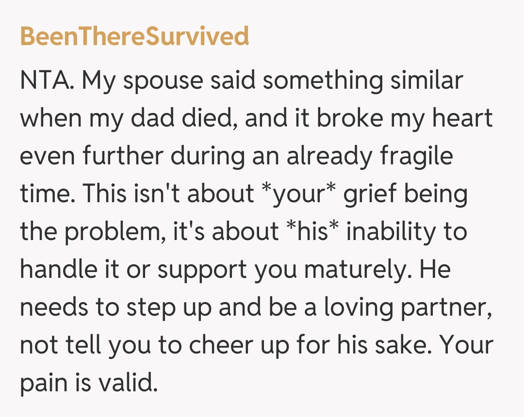 Comentariu de la BeenThereSurvived