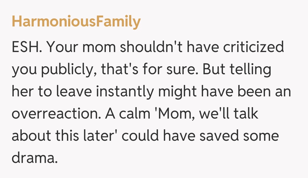 Comentariu de la HarmoniousFamily