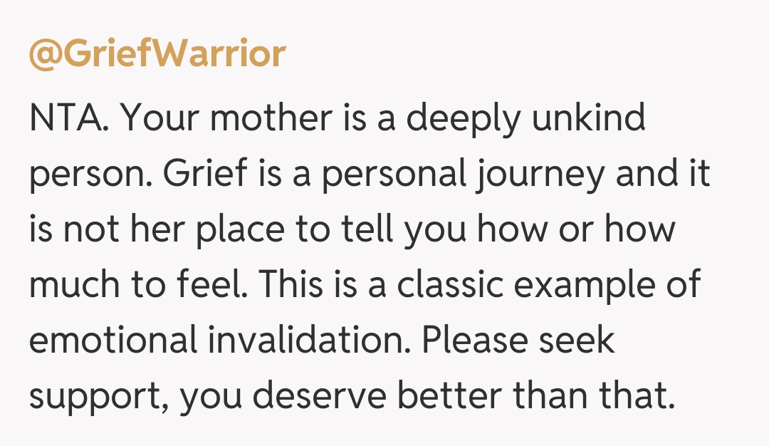 Comentariu de la @GriefWarrior