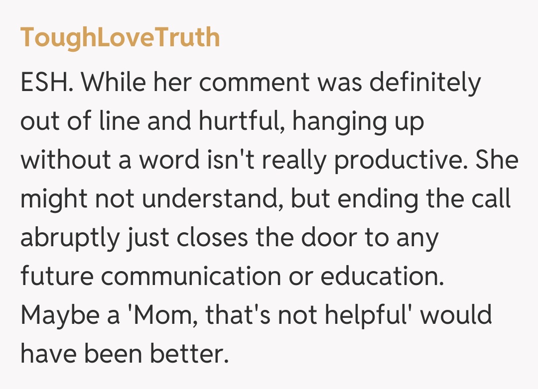 Comentariu de la ToughLoveTruth