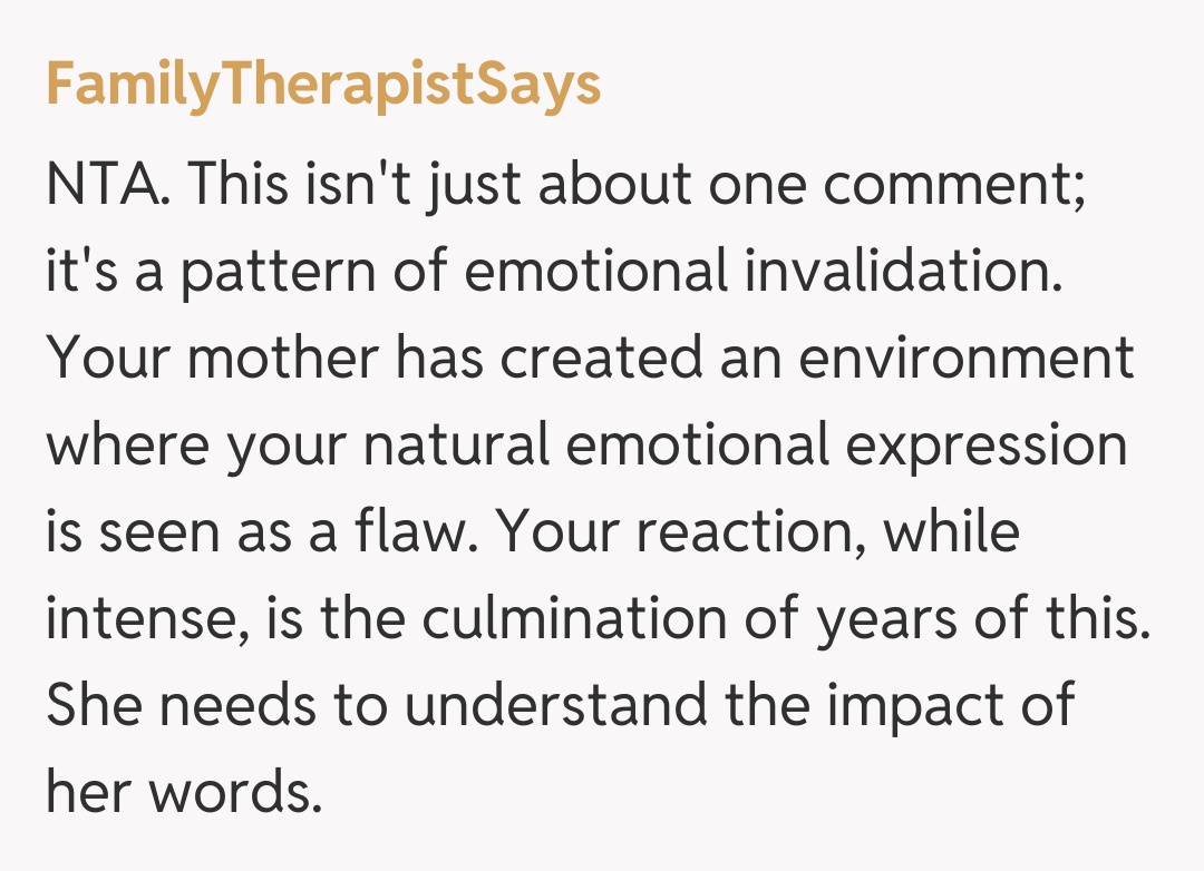 Comentariu de la FamilyTherapistSays