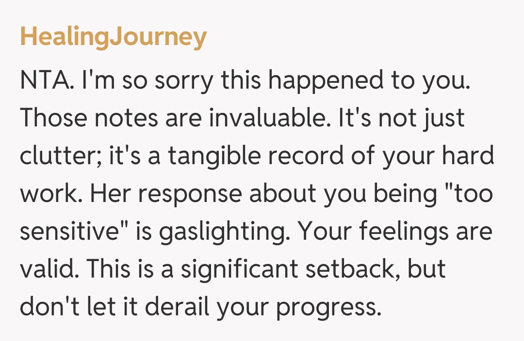 Comentariu de la HealingJourney