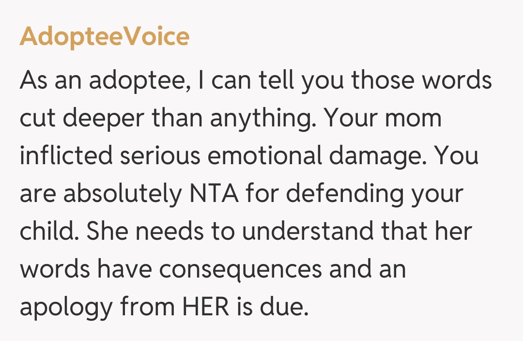 Comentariu de la AdopteeVoice