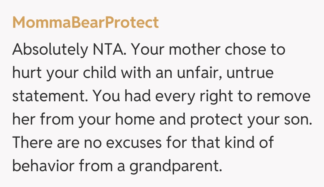 Comentariu de la MommaBearProtect