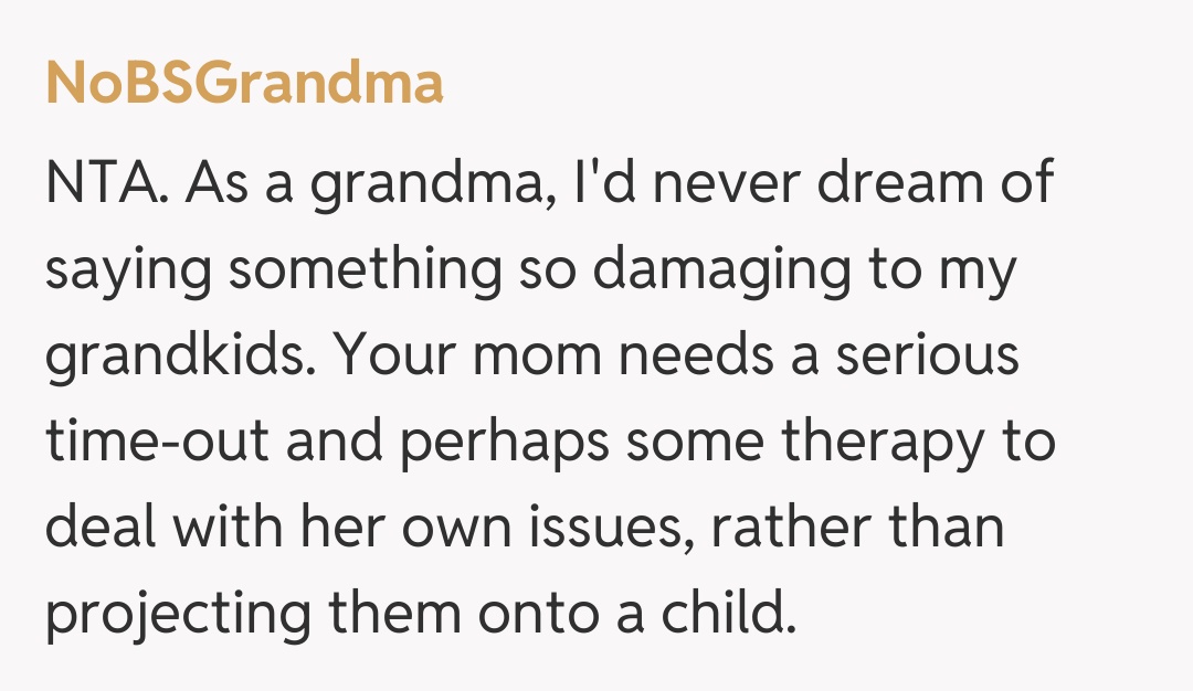 Comentariu de la NoBSGrandma