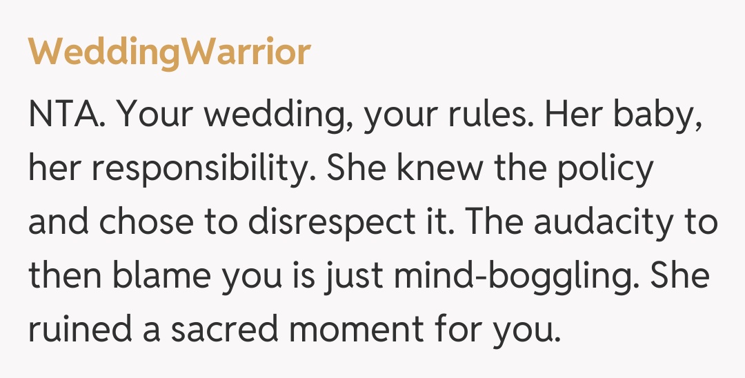 Comentariu de la WeddingWarrior