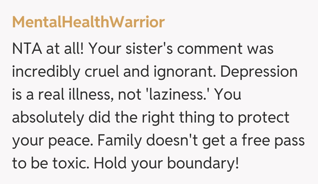 Comentariu de la MentalHealthWarrior
