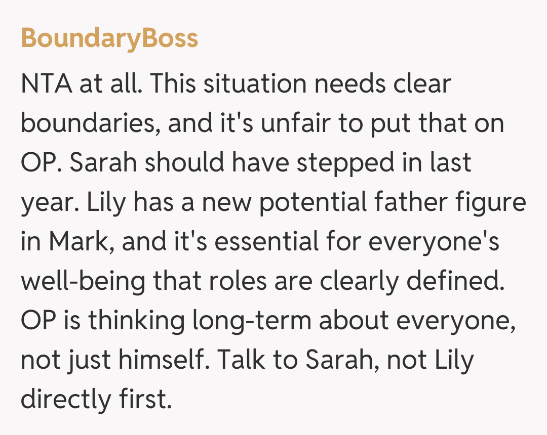 Comentariu de la BoundaryBoss