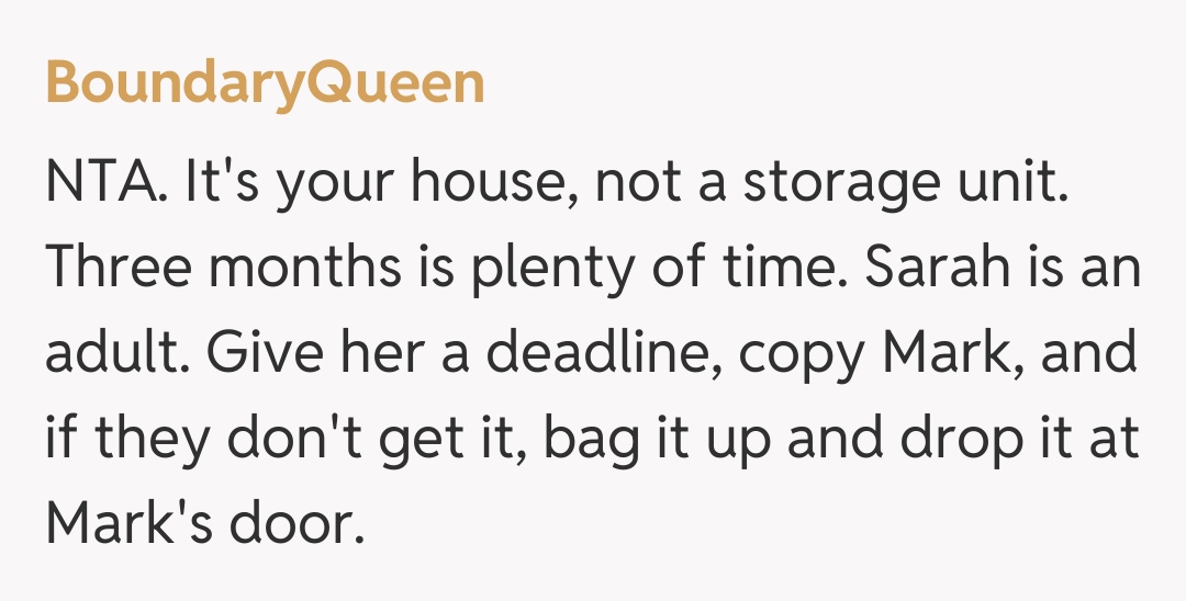 Comentariu de la BoundaryQueen