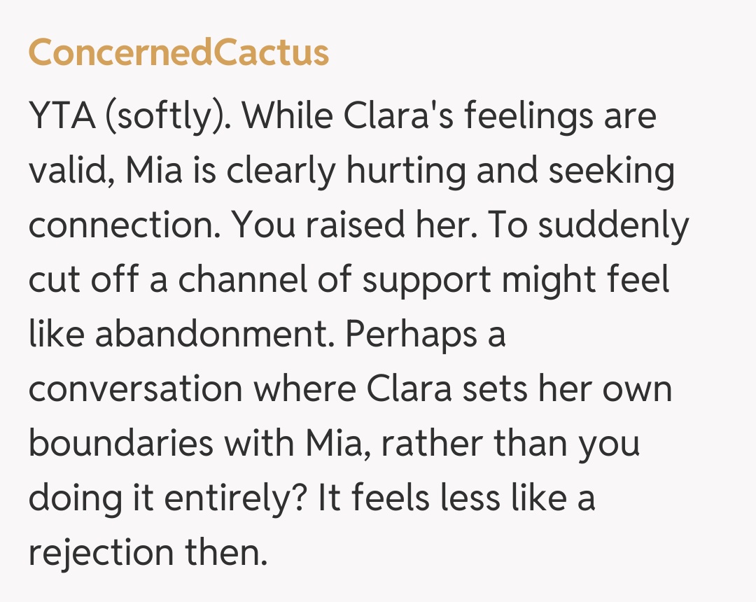 Comentariu de la ConcernedCactus