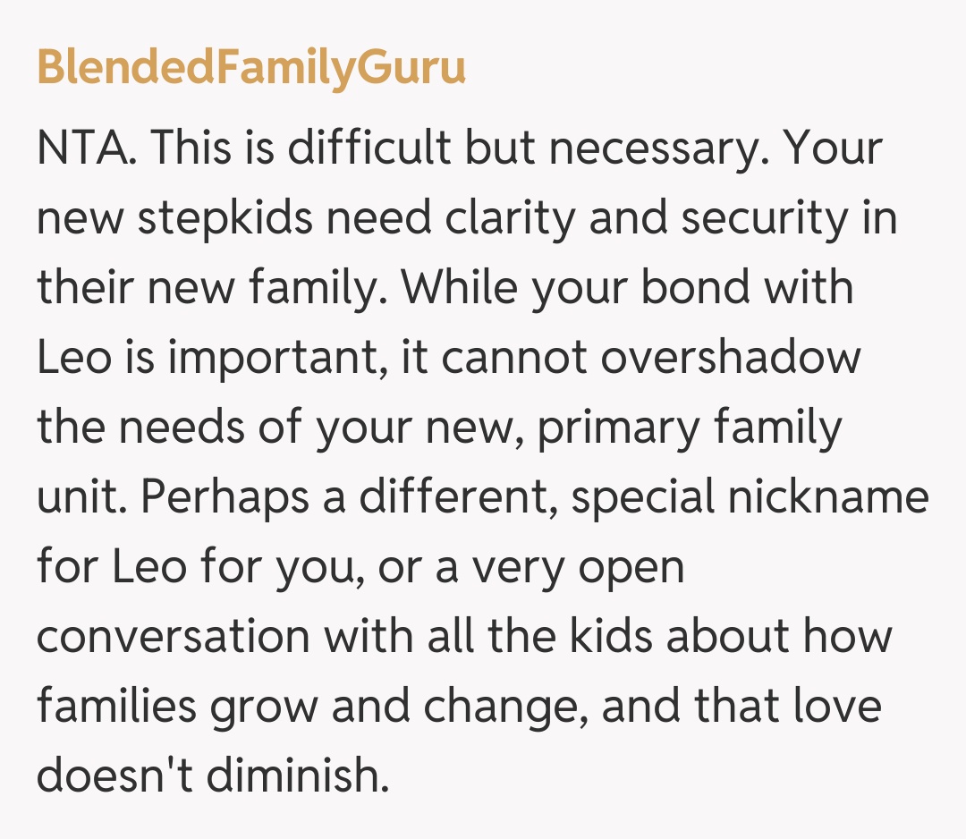 Comentariu de la BlendedFamilyGuru