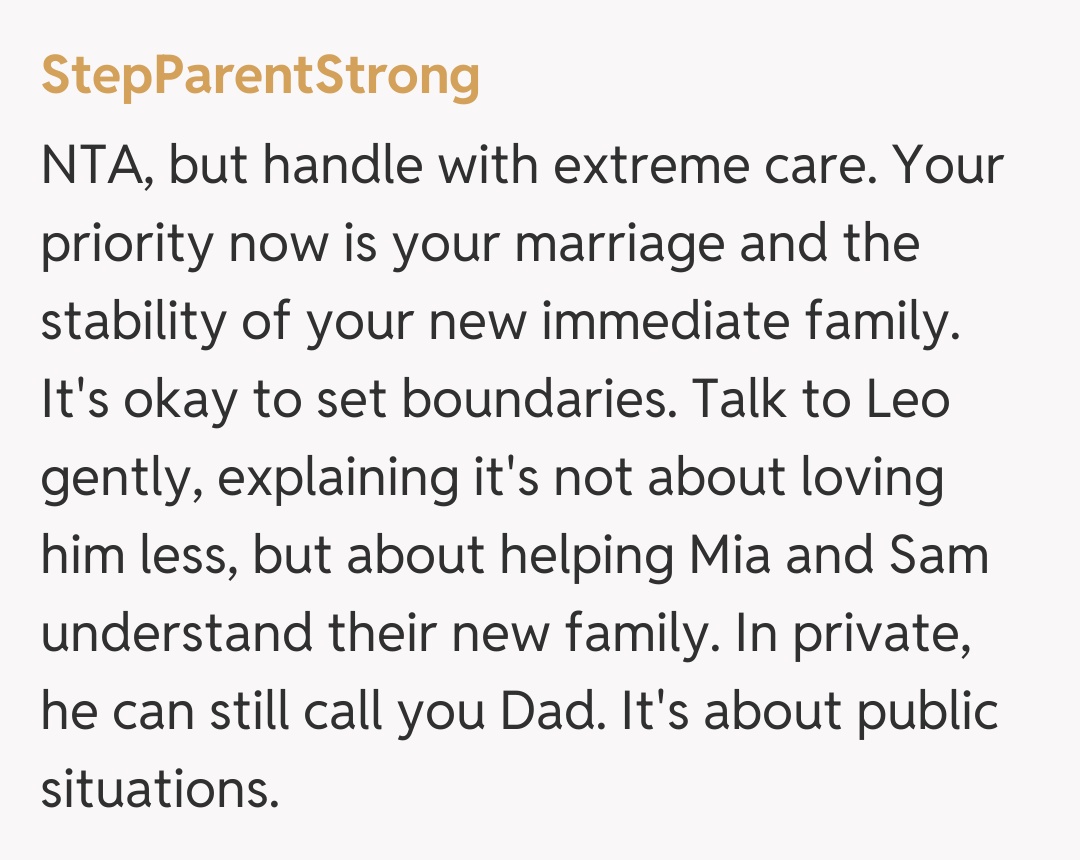 Comentariu de la StepParentStrong