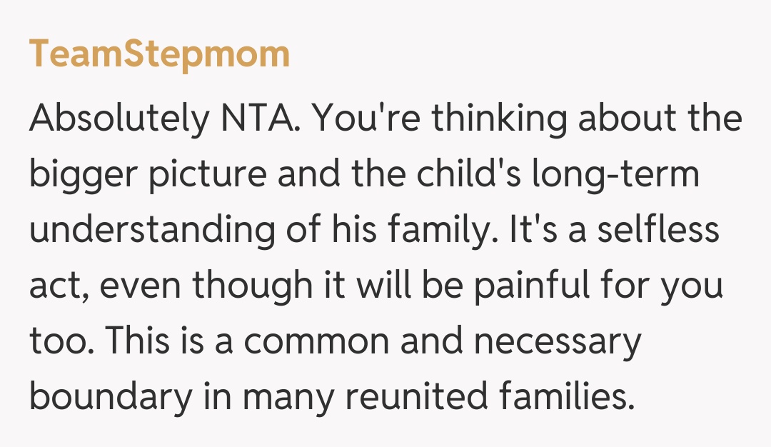 Comentariu de la TeamStepmom