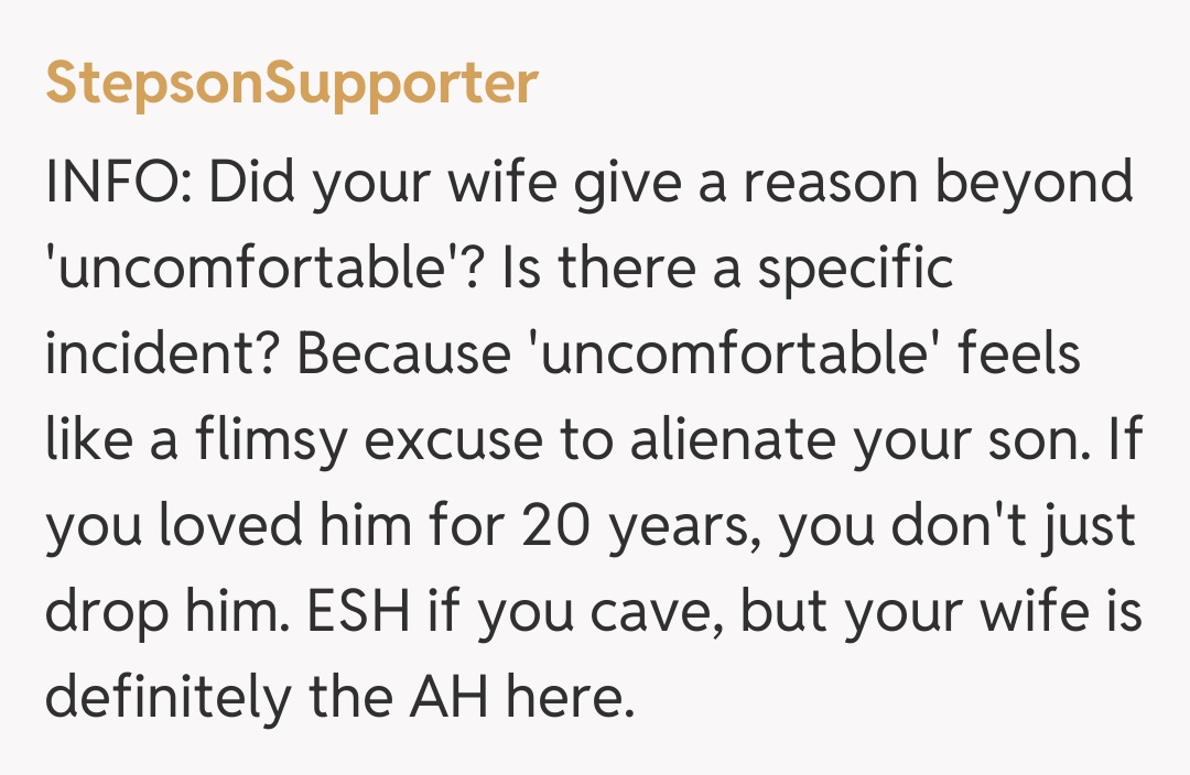 Comentariu de la StepsonSupporter