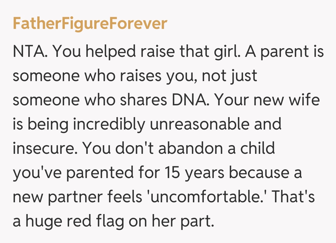 Comentariu de la FatherFigureForever