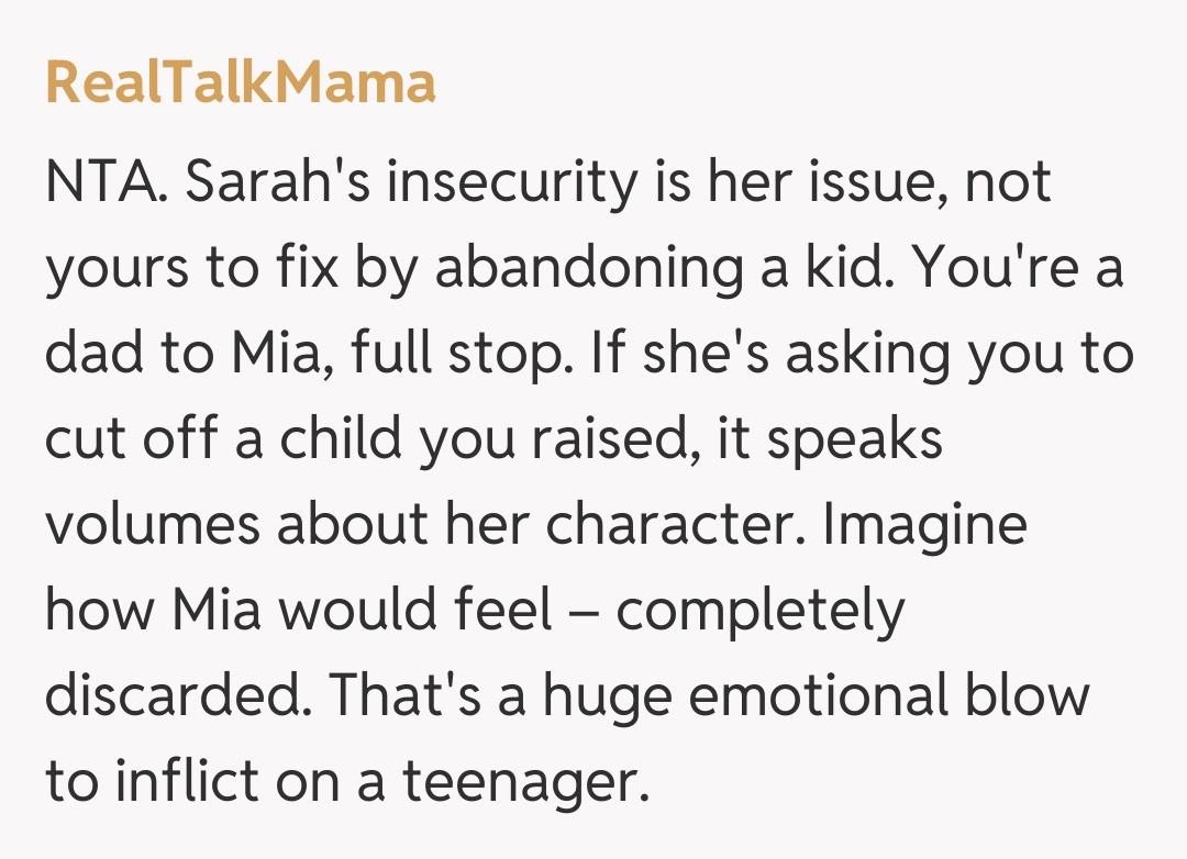 Comentariu de la RealTalkMama