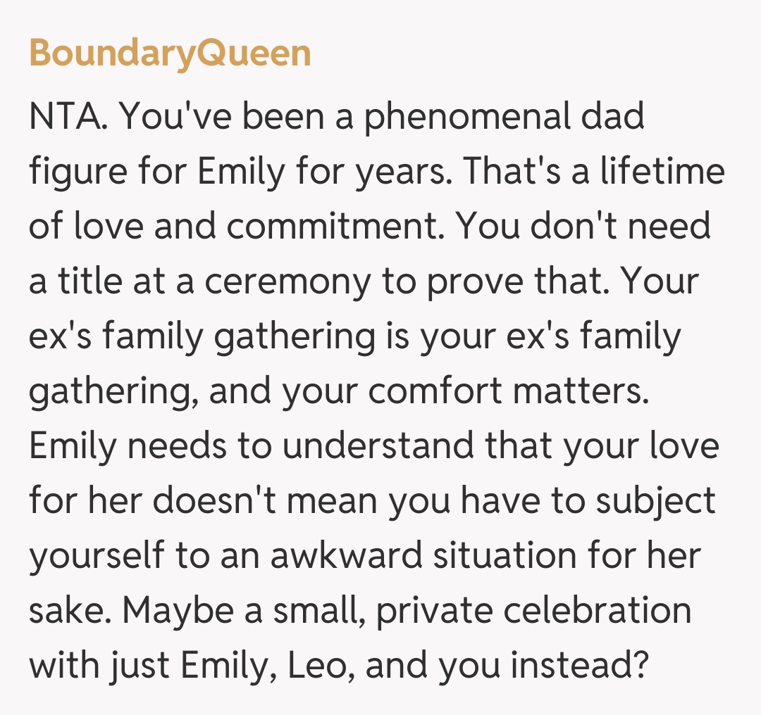 Comentariu de la BoundaryQueen