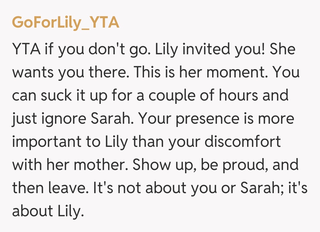 Comentariu de la GoForLily_YTA